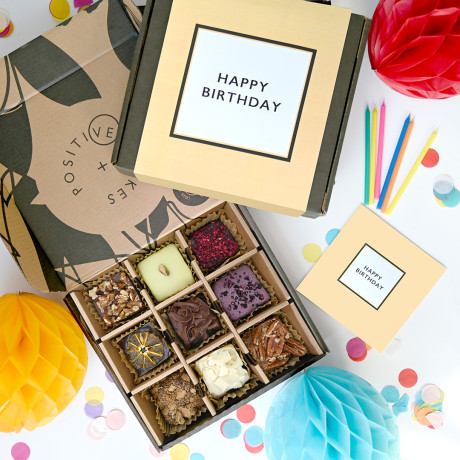 Birthday Artisan Brownie & Blondie Collection | Box of 9 | Perfect Birthday Gift