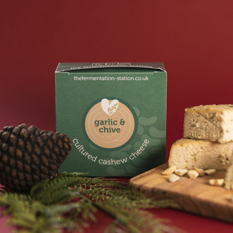 Garlic and Chive Vegan Cheese