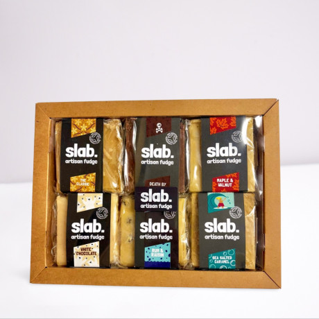 Six Dairy Classics Fudge Slab Display Box