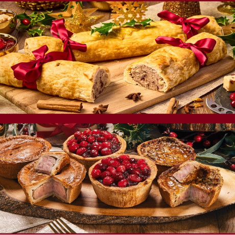Ultimate Christmas Speciality Pork Pie & Cracker 8 Piece collection