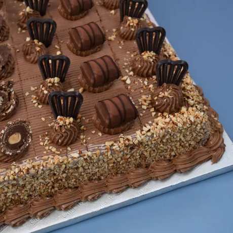 Hazelnut Crunch Cake - Egg-Free Party Platter