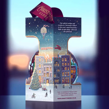 Christmas Snow Globe Spiced Orange & Cranberry Gin Liqueur