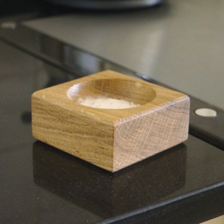 Personalised Wooden Oak Salt Bowl Personalised Wooden Oak Salt Bowl