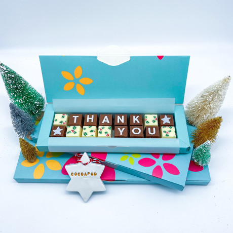 Cocoapod Christmas thank you chocolate