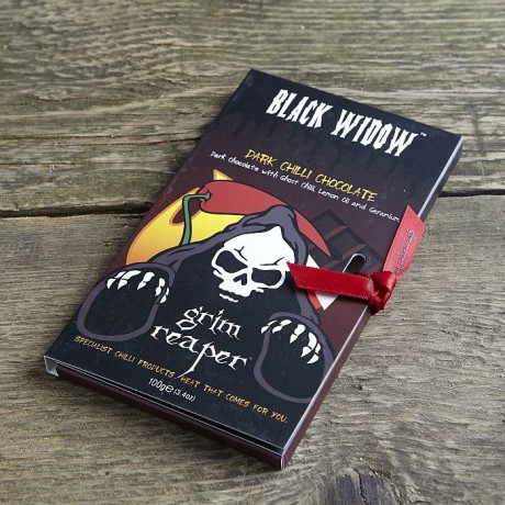 Black Widow Chilli Dark Chocolate Bar Black Widow Chilli Dark Chocolate Bar