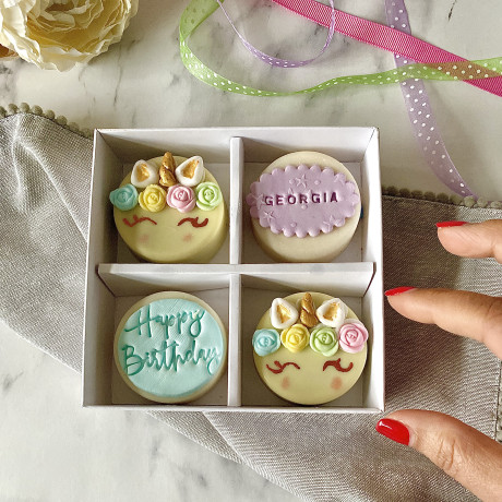 Personalised Unicorn Covered Oreos Gift Box Personalised Unicorn Covered Oreos Gift Box