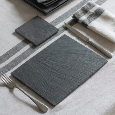 Set Of Four Slate Placemats