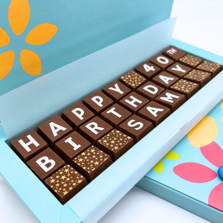 Cocoapod personalised childrens Birthday Chocolate gift