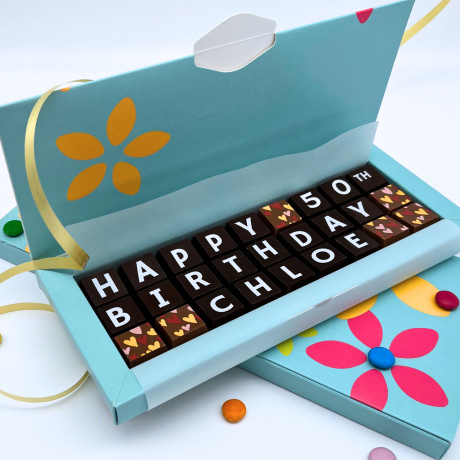 Cocoapod personalised childrens Birthday Chocolate gift