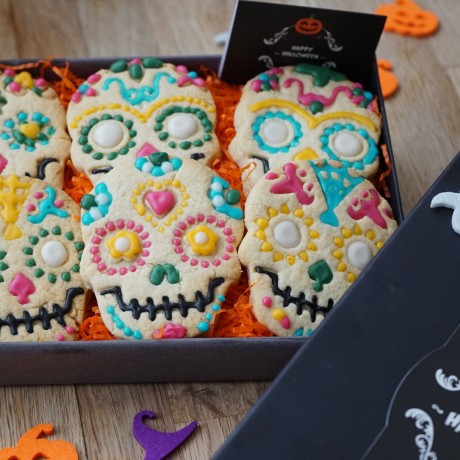 Luxury Skull Day of the Dead Biscuits Halloween Luxury Skull Day of the Dead Biscuits Halloween