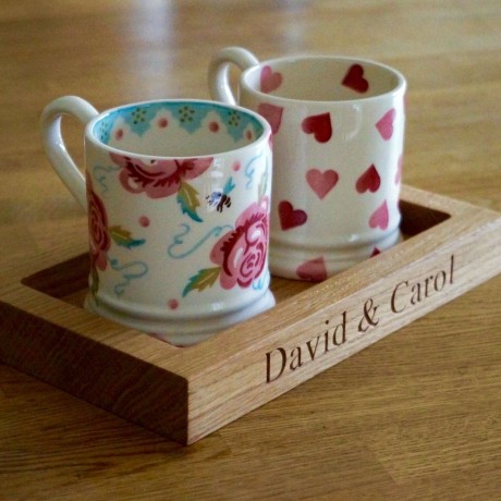 Personalised Tea Cup Tray