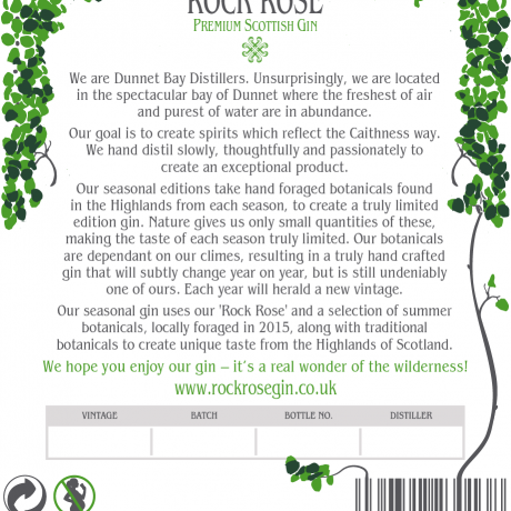 Rock Rose Gin Summer Edition