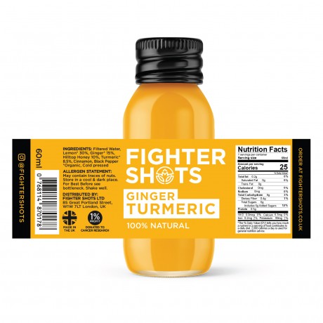 Fighter Shots Ginger + TURMERIC 12x 60ml