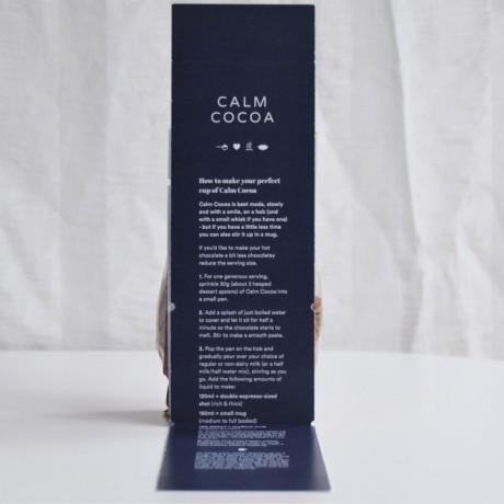 Calm Cocoa Drinking Chocolate Label Calm Cocoa Drinking Chocolate Label
