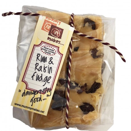 Rum + Raisin Fudge